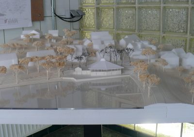 3D Modell eines Stadtteils.