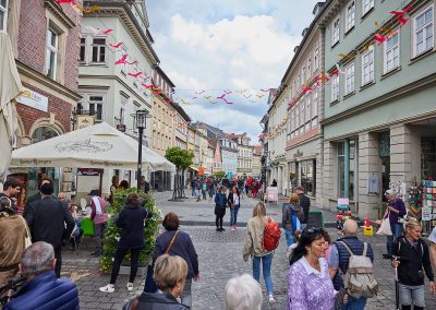Belebte Fußgängerzone